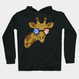 4th of july giraffe Hoodie